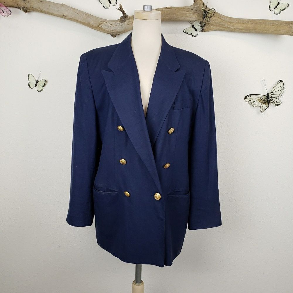 Hunt Club vintage oversized blazer double breasted